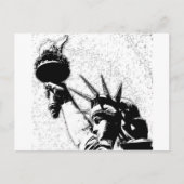 B&W Vrijheidsbeeld Briefkaart (Voorkant)