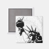 B&W Vrijheidsbeeld Magneet (Voorkant / Achterkant)