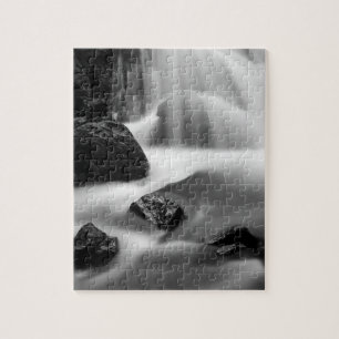 B&W waterval, Californië Legpuzzel