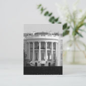 B&W White House Briefkaart (Staand voorkant)