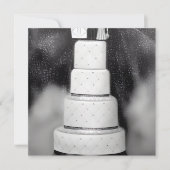 B&W White Retro Wedding Cake (Voorkant)