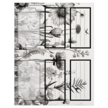 B&W Wildbloemen Suzy's tuin 1 Blank 