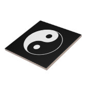 B & W Yin Yang Symbol Tile Tegeltje (Zijkant)