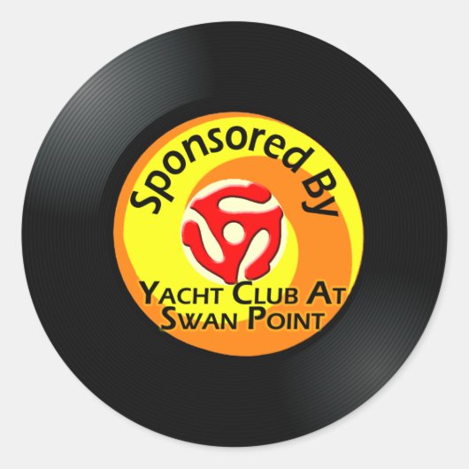 "B"-zijde 4 Ronde Sticker (Voorkant)