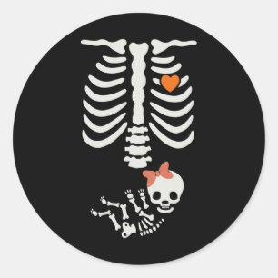 Ba3 Halloween kostuum Ronde Sticker