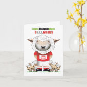 Ba,a,a,arnsley (Barnsley) Carte de football drôle (Fleur jaune)