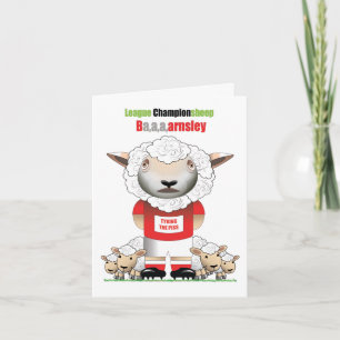 Ba,a,a,arnsley (Barnsley) Grappige Voetbalkaart Kaart