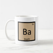 Ba - Bagels Ontbijt Chemie Periodiek Systeem Koffiemok (Links)