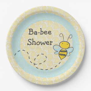 Ba-Bee Baby shower Bumble Paper Borden Papieren Bordje
