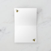 Ba-Bee Baby shower Dank je wel Bedankkaart (Binnen)