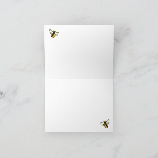 Ba-Bee Baby shower Merci Notes (Intérieur)