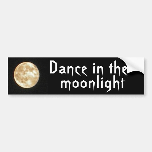 BA- Dans in de Moonlight-Bumpersticker Bumpersticker (Voorkant)