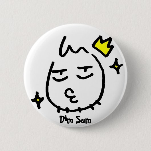 ba, Dim Sum Ronde Button 5,7 Cm (Voorkant)