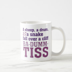 Ba-Dum-Tiss Funny Pink Koffiemok