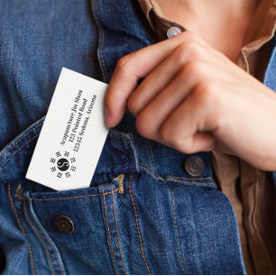 Ba Gua, acht trigrammen, yin yang aanpasbaar Visitekaartje