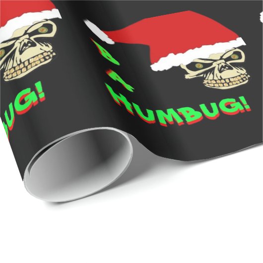 BA-HUMBUG, antikerstpapier voor schedelovervulling Cadeaupapier (Rol Hoek)