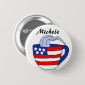 BA- Michele Bachmann Teacup Button (Voorkant /achterkant)