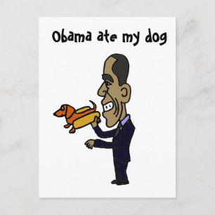 BA- Obama Ate My Dog Briefkaart
