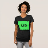 Ba - Slaggemiddelde Chemie Elementsymbool T-shirt (Voorkant volledig)