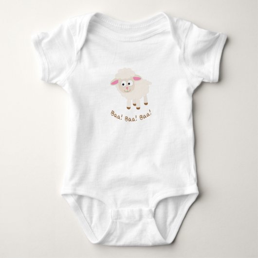 Baa Baa Baa Cute Lamb Romper (Voorkant)