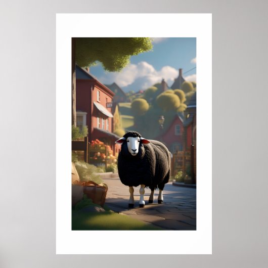 Baa Baa Black Sheep Poster (Voorkant)