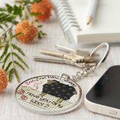 Baa Baa Black Sheep Sleutelhanger (Voorkant Rechts)