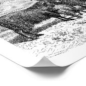 Baa, Baa, Zwarte Schapenkalk Poster (Hoek)