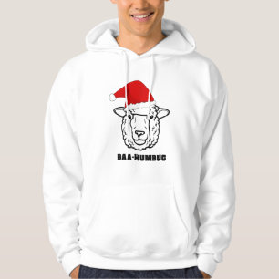 Baa-Humbug Christmas-Sheep Funny Schattige Boer An Hoodie