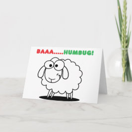 Baa... Humbug! Feestdagen Kaart