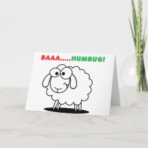 Baa....Humbug! Feestdagen Kaart