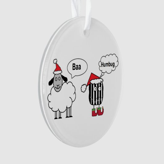 Baa Humbug Funny Festin Ornament (devant)