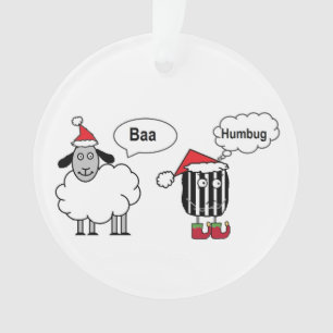Baa Humbug Funny Festin Ornament