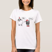 Baa Humbug Funny Sheep Kerstmis T-shirt (Voorkant)