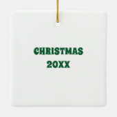 Baa Humbug Funny Valais Blwlese kerst Keramisch Ornament (Achterkant)