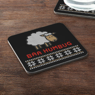 Baa Humbug kerstmis Bier Onderzetter