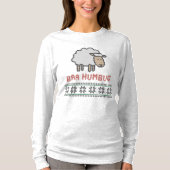 Baa Humbug Kerstmis Ugly Sweater T-shirt (Voorkant)