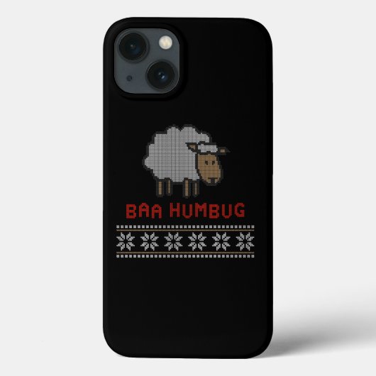 Baa Humbug Kerstschaap Case-Mate iPhone Case (Achterkant)