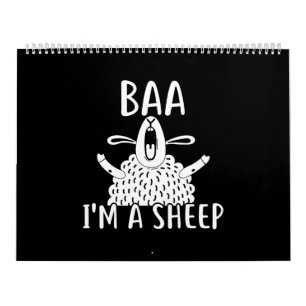 Baa I'm a Sheep Cadeau van schapenhouders Kalender