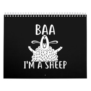 Baa I'm a Sheep   Cadeau van schapenhouders Kalender