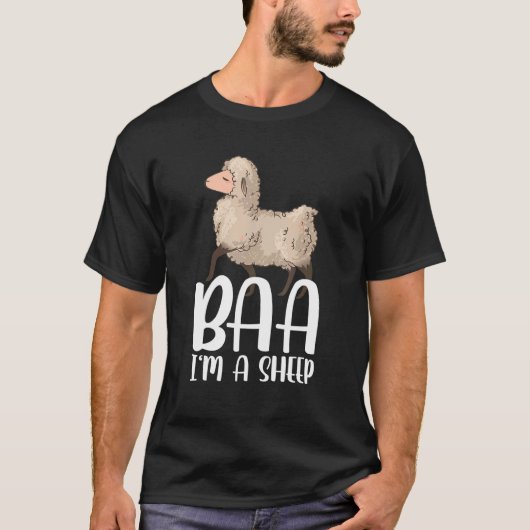 Baa I'm A Sheep Costume T-shirt (Voorkant)