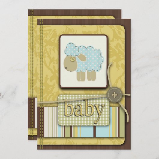 Baa Invitation Kaart (Voorkant / Achterkant)