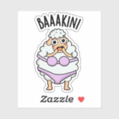 Baa-kini Grappige Bikini Pun Sticker (Vel)