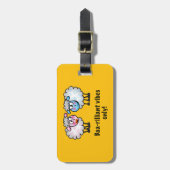Baa-rilliant - Cute Cartoon Sheep Pair Bagagelabel (Voorkant verticaal)
