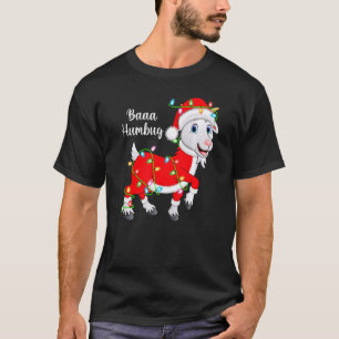 Baaa Humbug Goat Xmas kerstmis T-shirt