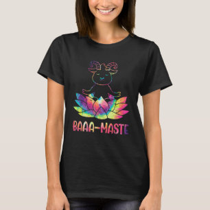Baaa-Maste Veestapel Kudde Yoga Mediteren Boerderi T-shirt