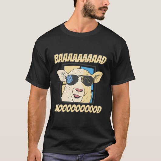 Baaaaad Mooood Sheep Sheep Sheep Shearer T-shirt (Voorkant)