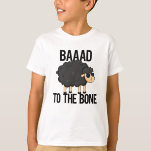 Baaad naar de zwarte schaap van het bot t-shirt
