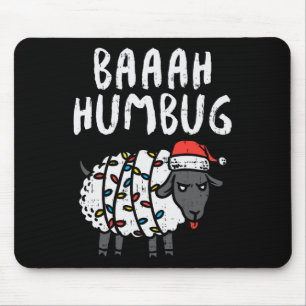 Baaah Humbug Schaap Xmas Lights Fun Anti Kerst Muismat