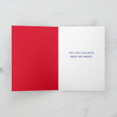 Baaah Humbug Sheep gewikkeld in kerstlampjes Ca Kaart (Binnen)