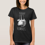 Baaah Humbug Sheep Kerstmis 2020 Mood T-shirt (Voorkant)